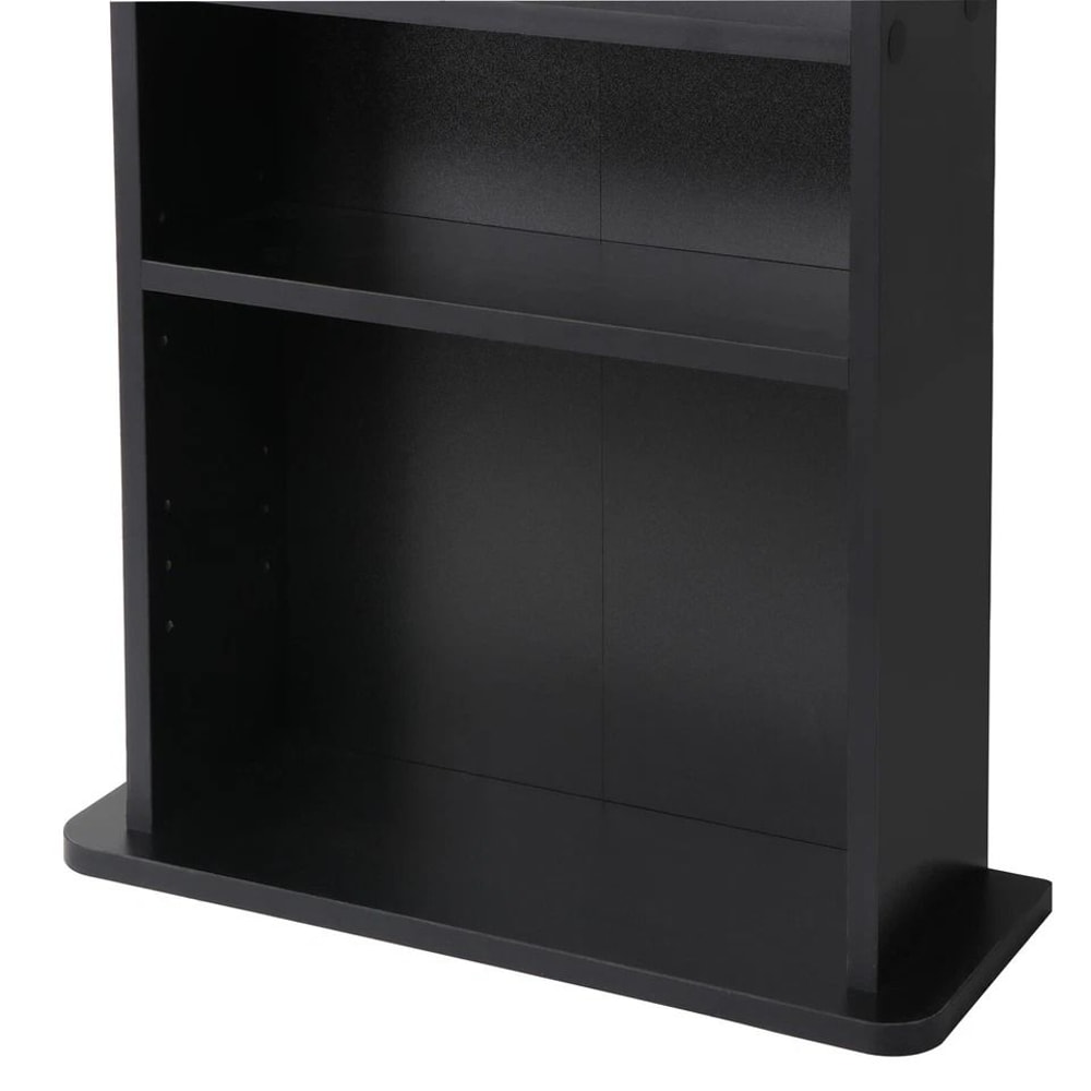 Tier CD Media Storage Cabinet Adjustable DVD Book Shelf With Customizable Display Spacious And Dura 9