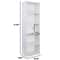 White Tier Bookcase Storage Modern Open Shelf High Back Design Stylish Indoor Storage Unit Durable 1