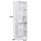 White Tier Bookcase Storage Modern Open Shelf High Back Design Stylish Indoor Storage Unit Durable 1