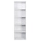White Tier Bookcase Storage Modern Open Shelf High Back Design Stylish Indoor Storage Unit Durable 4