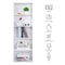 White Tier Bookcase Storage Modern Open Shelf High Back Design Stylish Indoor Storage Unit Durable 5