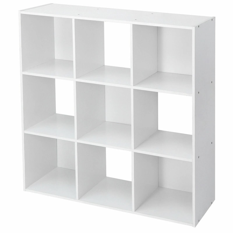 White Storage Organizer Cube Closet Organizer Bookcase Shelving For Living Room Or Office 10
