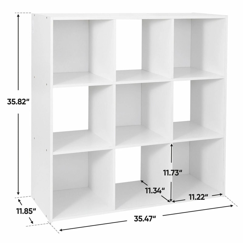 White Storage Organizer Cube Closet Organizer Bookcase Shelving For Living Room Or Office 11