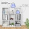 White Storage Organizer Cube Closet Organizer Bookcase Shelving For Living Room Or Office 3