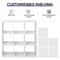 White Storage Organizer Cube Closet Organizer Bookcase Shelving For Living Room Or Office 4
