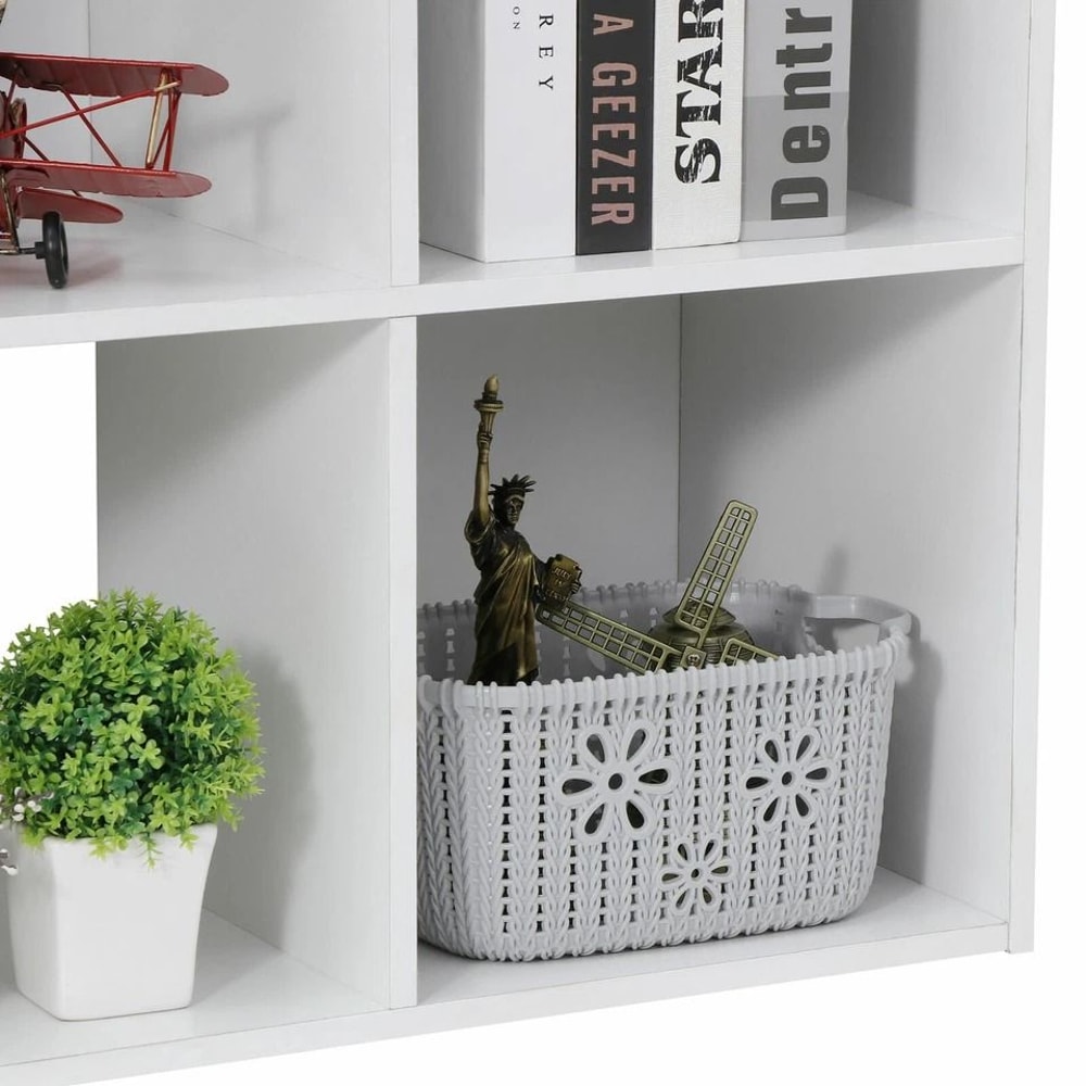 White Storage Organizer Cube Closet Organizer Bookcase Shelving For Living Room Or Office 8