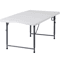 Folding Table Adjustable Height White Indoor And Outdoor Camping Table Perfect For Party And Picnic 11