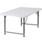 Folding Table Adjustable Height White Indoor And Outdoor Camping Table Perfect For Party And Picnic 11