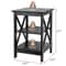 Tier End Table Stand For Sofa Bed SpaceSaving Bedroom Living Room Storage Compact MDF Side Table Fo 1