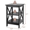 Tier End Table Stand For Sofa Bed SpaceSaving Bedroom Living Room Storage Compact MDF Side Table Fo 1