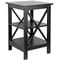 Tier End Table Stand For Sofa Bed SpaceSaving Bedroom Living Room Storage Compact MDF Side Table Fo 4