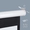 HD Projector ScreenDiagonal Pull Down Home Theater Projection Matte White Viewing Angle 7