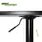 Adjustable Height Pub Bar Table Black Wooden Round Top Chrome Base Perfect For Kitchen Bistro And C 5