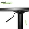 Adjustable Height Pub Bar Table Black Wooden Round Top Chrome Base Perfect For Kitchen Bistro And C 5