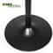 Adjustable Height Pub Bar Table Black Wooden Round Top Chrome Base Perfect For Kitchen Bistro And C 6