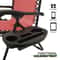 Zero Gravity Lounge Chair Foldable Outdoor Recliner With Drink Holder Adjustable Headrest Beach Cha 8