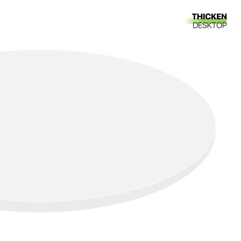 Adjustable Height Bar Table White Wooden Round Top Chrome Base For Pub Kitchen Patio 5