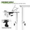 Office Workstation Stand Up Laptop Desk Adjustable Height Mobile Standing Computer Desk Wheel Desk 6