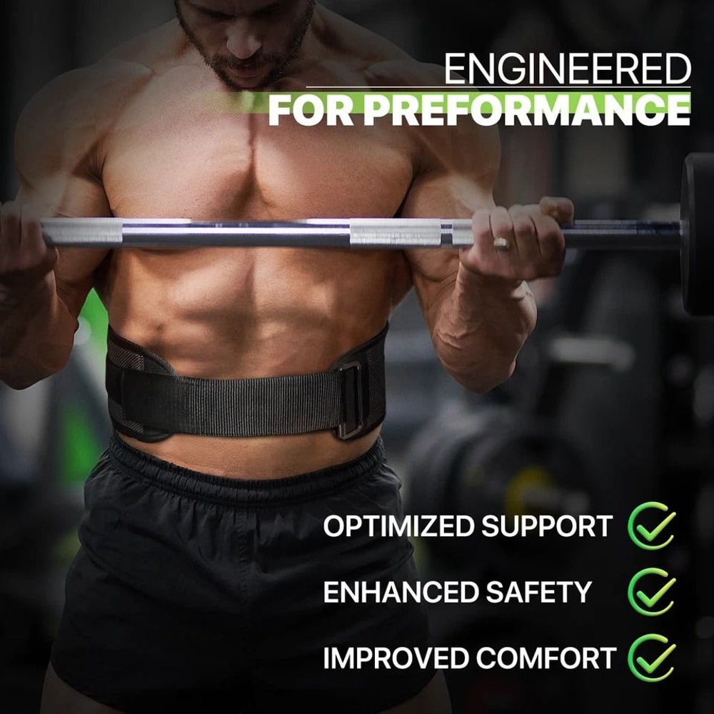 Gym Weight Lifting Belt Powerlifting Strength Training Back Support Bodybuilding Support Belt For S 9