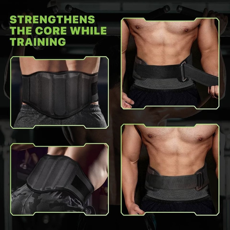 Gym Weight Lifting Belt Powerlifting Strength Training Back Support Bodybuilding Support Belt For S 10