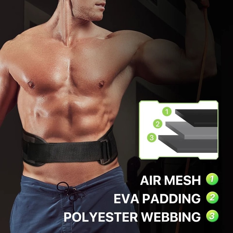 Gym Weight Lifting Belt Powerlifting Strength Training Back Support Bodybuilding Support Belt For S 7