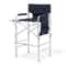 Heavy Duty Foldable Director Chair Camping Fishing Seat Side Table Pocket Storage 0