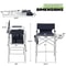 Heavy Duty Foldable Director Chair Camping Fishing Seat Side Table Pocket Storage 1