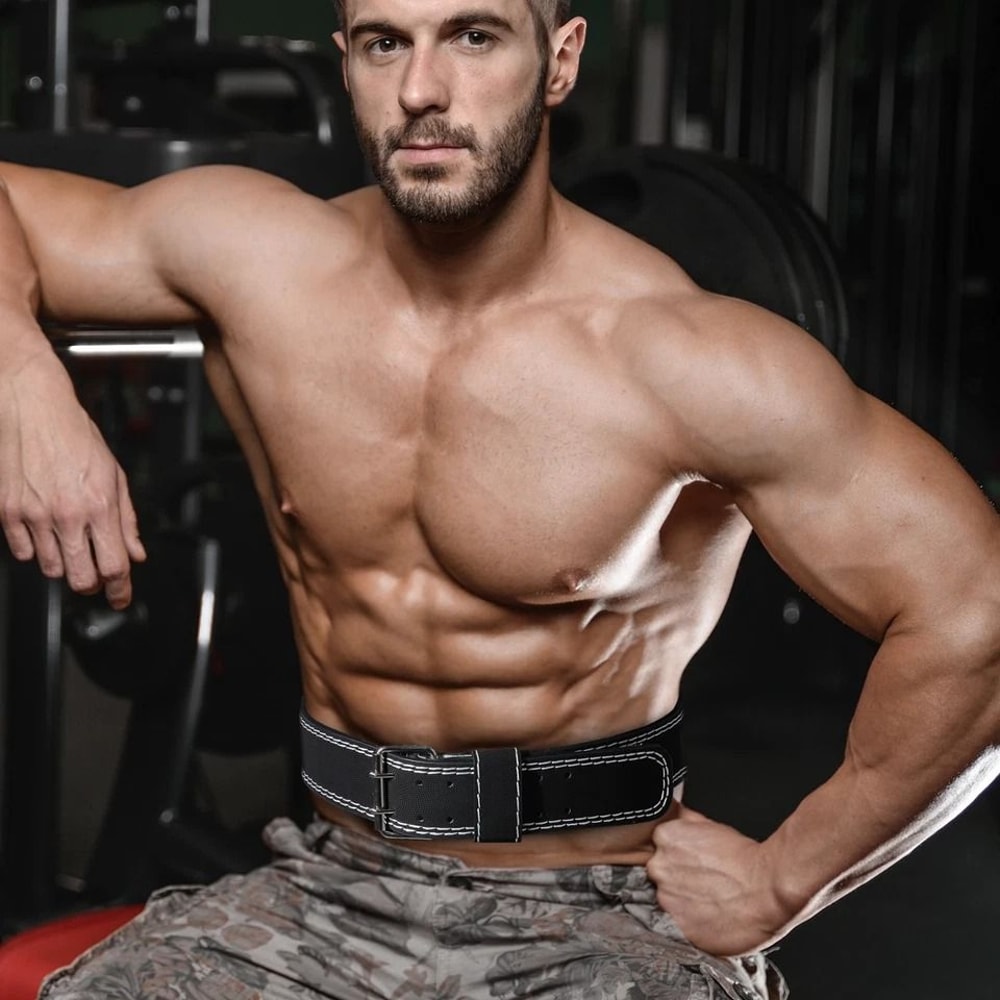 Weight Lifting Belt For Fitness Powerlifting Back Support Adjustable Bodybuilding Training Belt 3