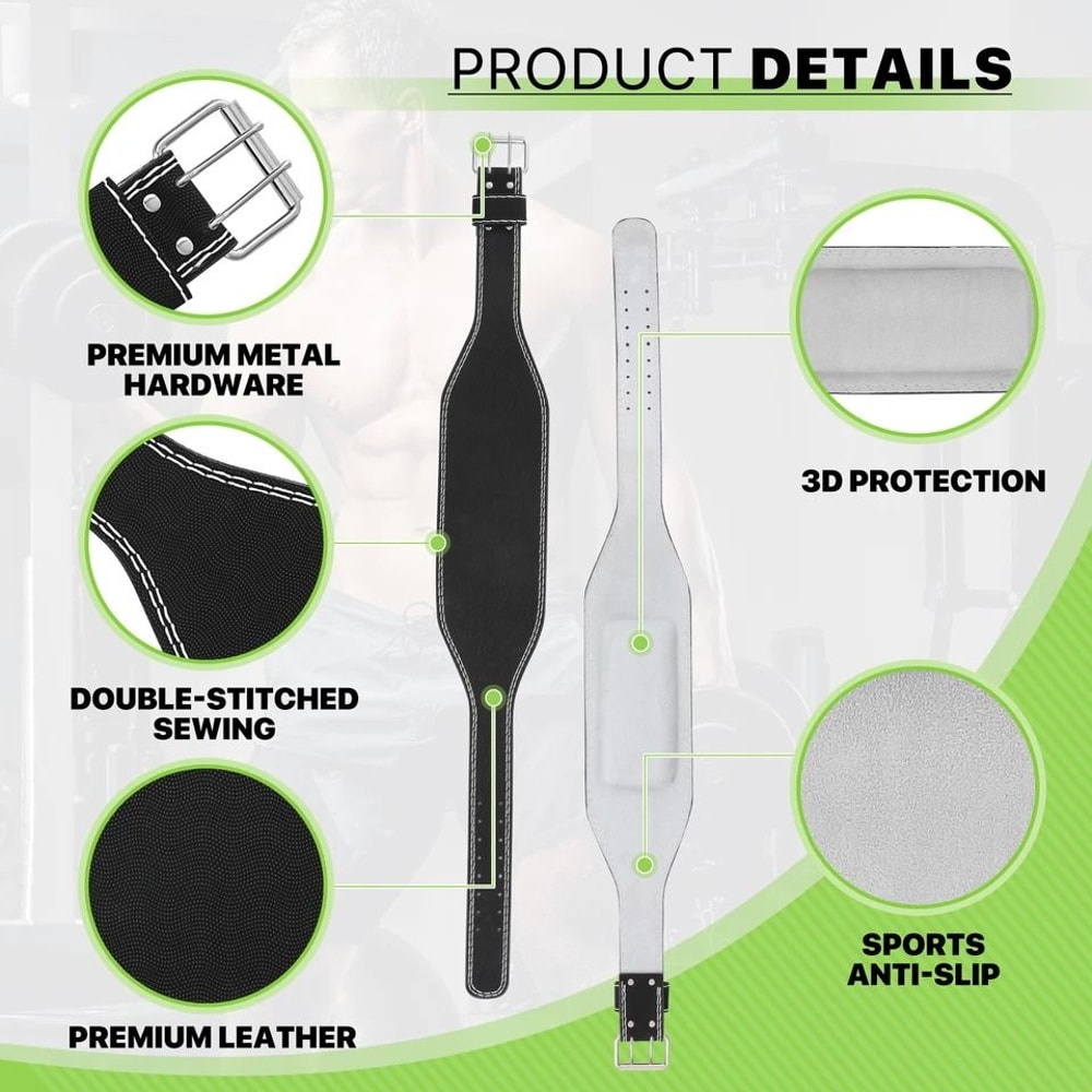 Weight Lifting Belt For Fitness Powerlifting Back Support Adjustable Bodybuilding Training Belt 5