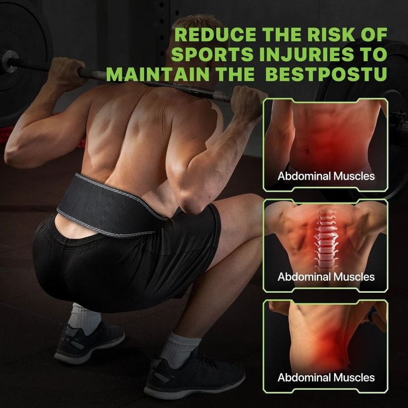 Weight Lifting Belt For Fitness Powerlifting Back Support Adjustable Bodybuilding Training Belt 6