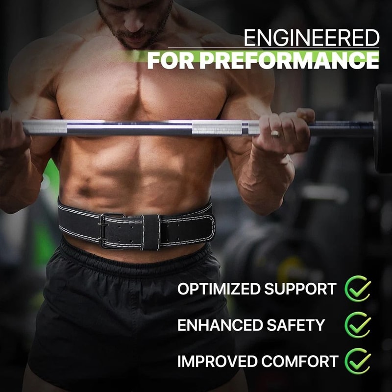 Weight Lifting Belt For Fitness Powerlifting Back Support Adjustable Bodybuilding Training Belt 7