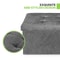 Gray Upholstered Footstool Rectangular Fabric Storage Ottoman Multifunctional Storage Bench For Bed 7