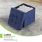 Navy Blue Storage Ottoman Classic Cube Footstool For Home Decor Perfect For Living Room And Bedroom 4