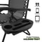 Zero Gravity Outdoor Recliner Lounge Chair Adjustable Headrest Foldable Beach Chair With Cup Holder 8