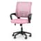 Adjustable Height Office Chair Ergonomic Computer Chair Padded Seat Swivel Pink Desk Chair For Offi 0