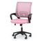 Adjustable Height Office Chair Ergonomic Computer Chair Padded Seat Swivel Pink Desk Chair For Offi 0