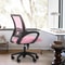 Adjustable Height Office Chair Ergonomic Computer Chair Padded Seat Swivel Pink Desk Chair For Offi 3