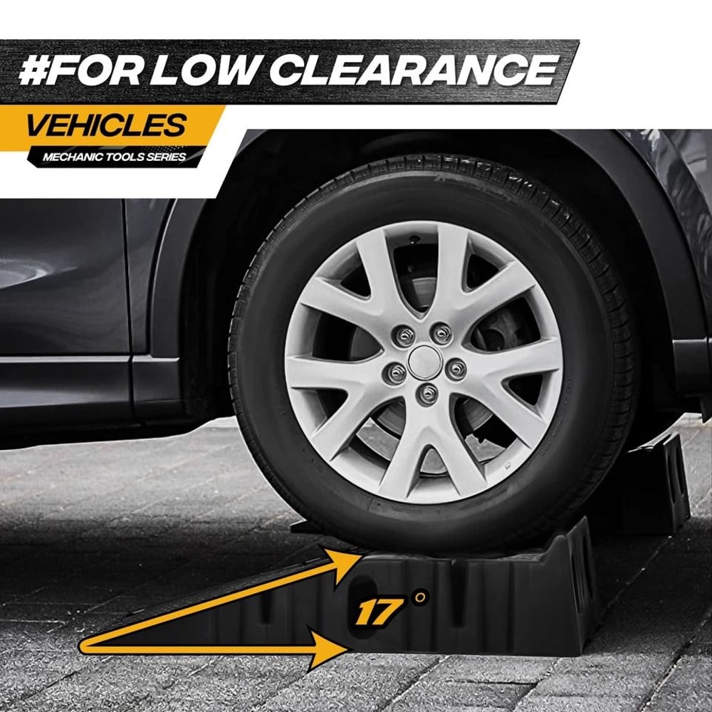 Car Truck Repair Lifting Ramps Pair Set Vehicle Service Ramp Incline 4