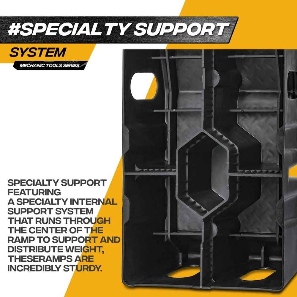 Car Truck Repair Lifting Ramps Pair Set Vehicle Service Ramp Incline 8