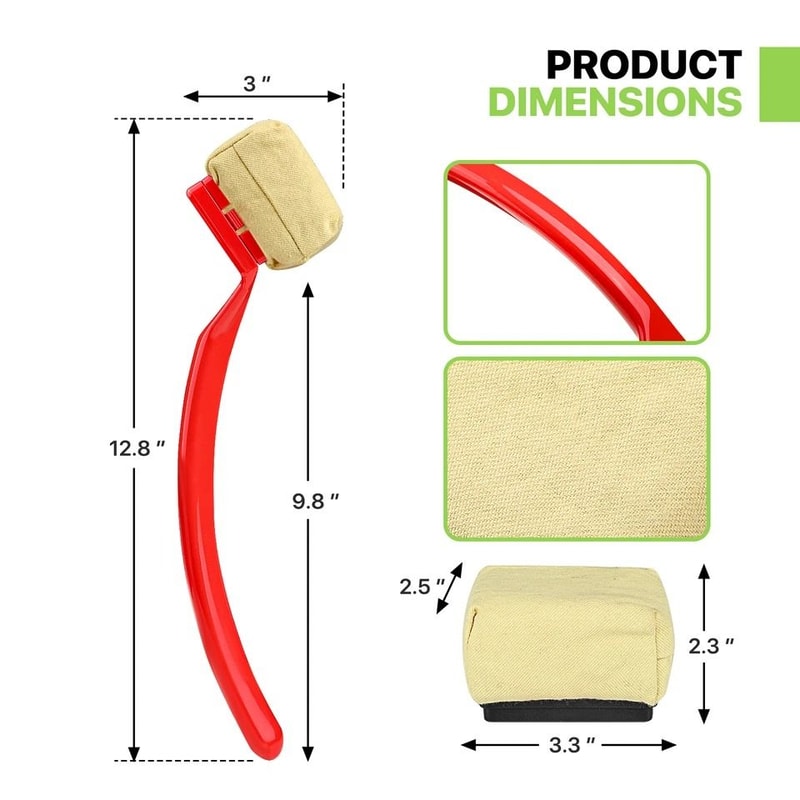 BBQ Grill Steam Brush Red Kitchen Scrubber Replaceable Grill Cleaner Head 11