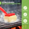 BBQ Grill Steam Brush Red Kitchen Scrubber Replaceable Grill Cleaner Head 14