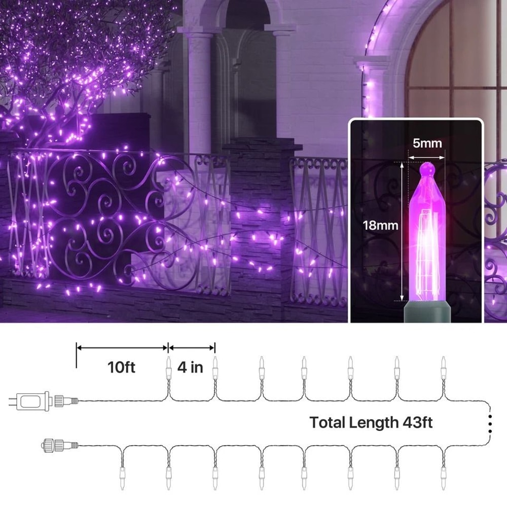 LED Fairy Lights Waterproof String Lights For Weddings Parties PlugIn Snow Rain Proof 1