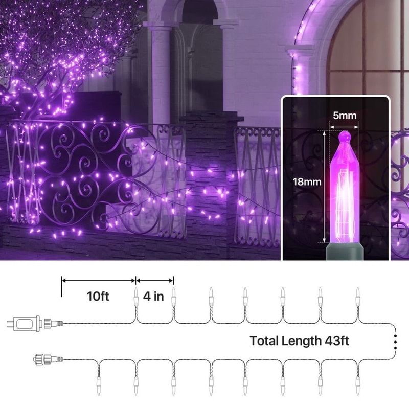 LED Fairy Lights Waterproof String Lights For Weddings Parties PlugIn Snow Rain Proof 1