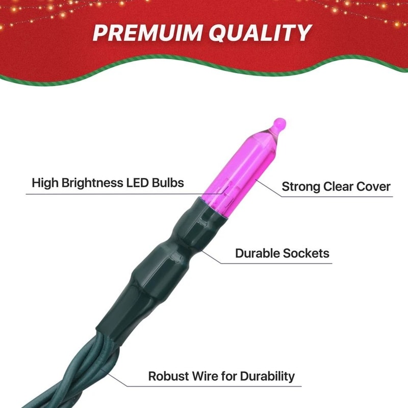 LED Fairy Lights Waterproof String Lights For Weddings Parties PlugIn Snow Rain Proof 6