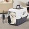 Travel Pet Carrier Durable Plastic Dog Cat Transporter Airline Compatible Lightweight Pet Cage For 8
