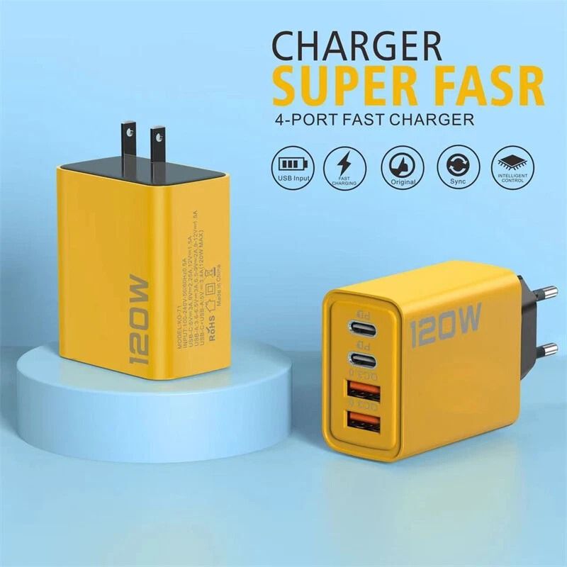 Wall Charger USB C Fast Port Charging Block For Cell Phones IPads Tablets Power Banks 3