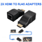 HDMI Extender Over Cat Ethernet Network Adapter For HDTV 9