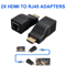HDMI Extender Over Cat Ethernet Network Adapter For HDTV 9