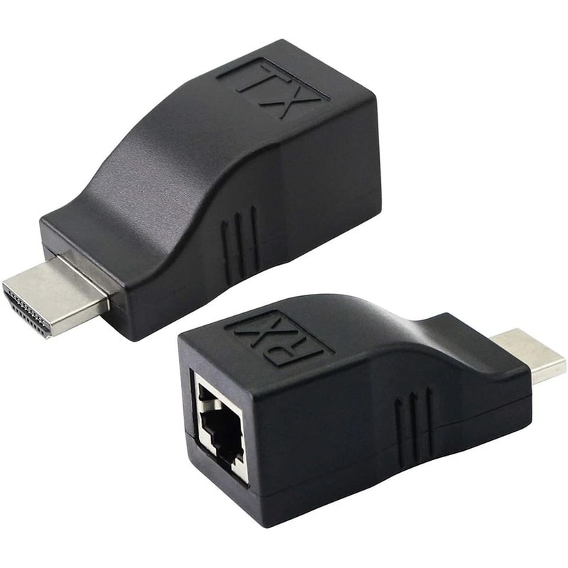 HDMI Extender Over Cat Ethernet Network Adapter For HDTV 0