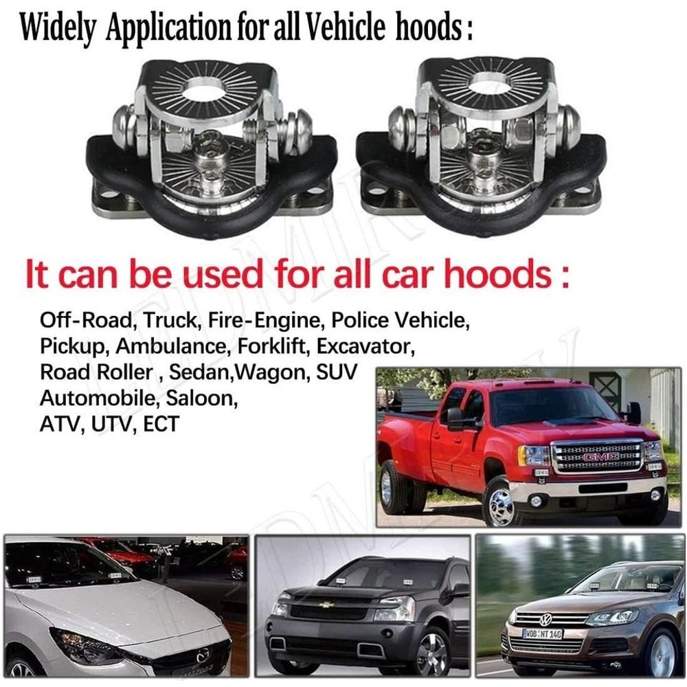 Adjustable Pillar Hood LED Work Light Mount Clamp Holder Universal Fit AntiCorrosion 5